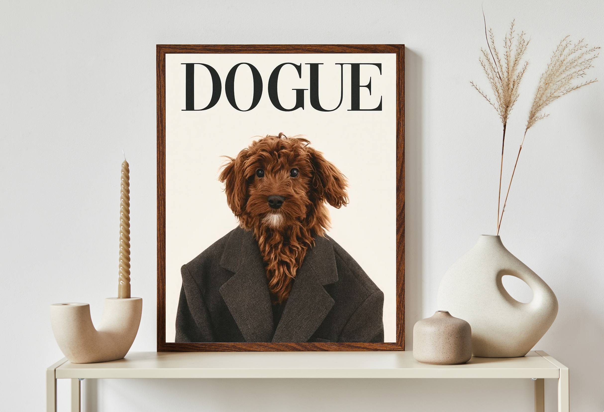 Lámina Personalizada para Mascota - Estilo Portada de Revista de Moda
