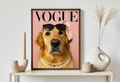 Lámina Personalizada para Mascota - Estilo Portada de Revista de Moda