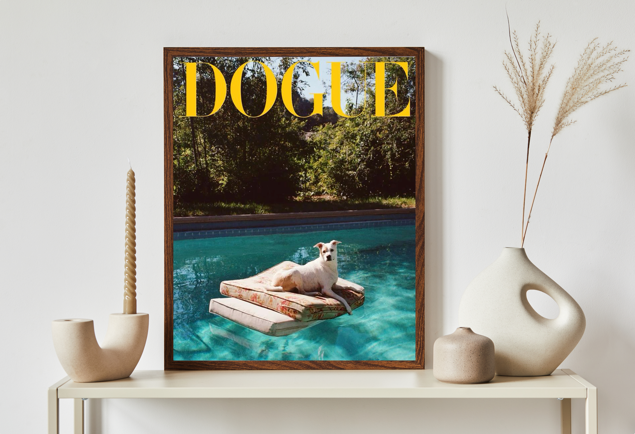 Lámina Personalizada para Mascota - Estilo Portada de Revista de Moda